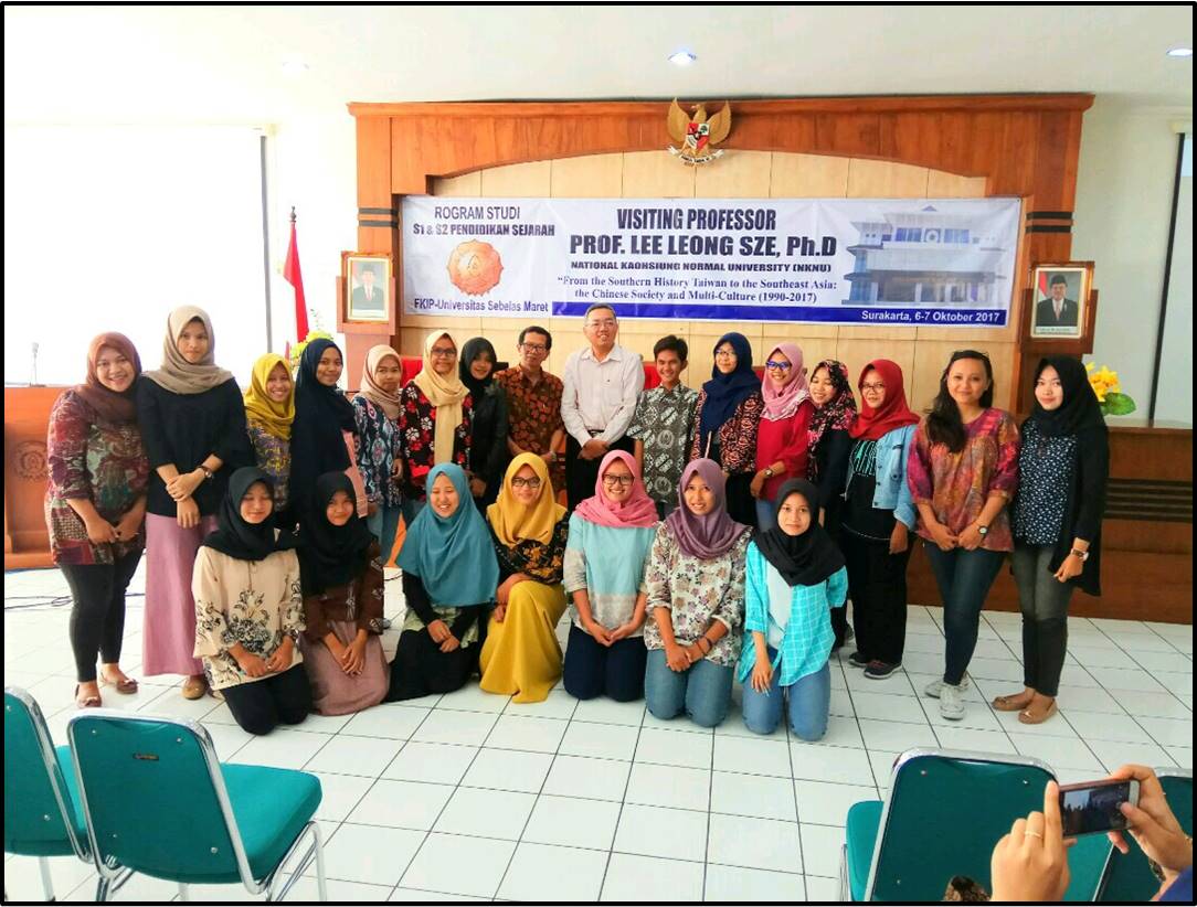 Visiting Professor oleh Prof. Dr. Lee Leong Sze, Ph.D dari National Kaohsiung Normal University, Taiwan (2017)